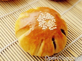 枸杞红豆沙面包