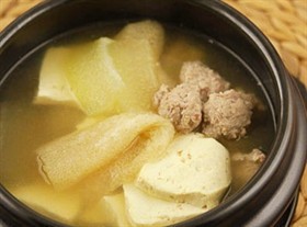 冬瓜汆丸子