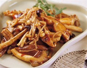 蚝香胡萝卜鲜菇片