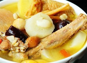 白果山药老鸭煲