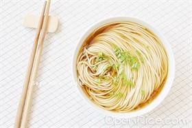 小葱麻油酱油面