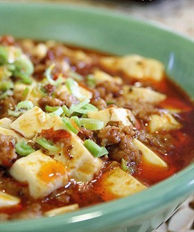 牛肉末烧豆腐