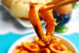 茄汁桂花鱿鱼圈