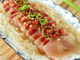 剁椒培根蒸冬瓜