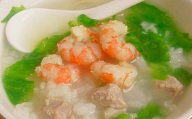 北极虾瘦肉粥