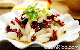 豆乳凉拌藕根