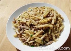 冬笋炒肉丝