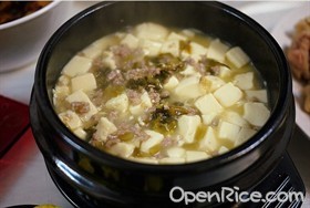 石锅雪菜嫩豆腐