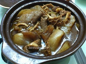 #情人节食谱# 咖喱萝卜牛筋牛肚煲