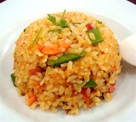 小番茄青椒炒饭