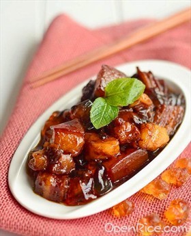 桃胶烧肉