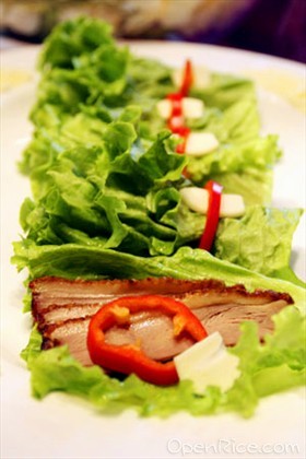 鸭肉起司卷