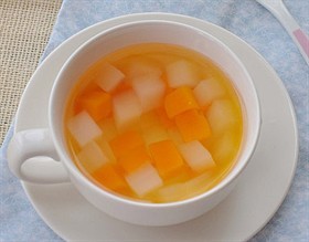 南瓜椰果甜汤