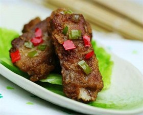 尖椒煸子排