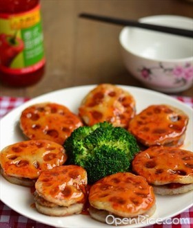 香煎泰式甜辣藕饼