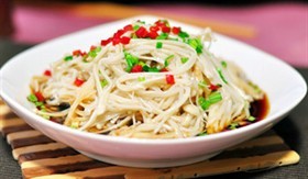 白灼金针菇