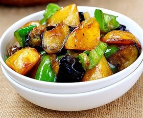 茄子炖土豆