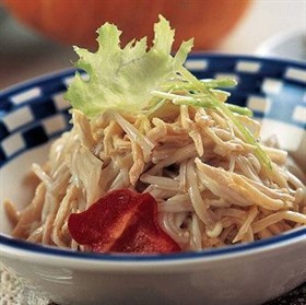 芥末鸡丝金针菇
