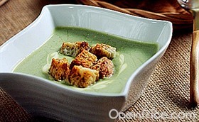 豌豆鸡片浓汤