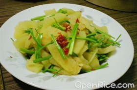 清炒柚子皮