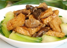 炸豆腐烧香菇