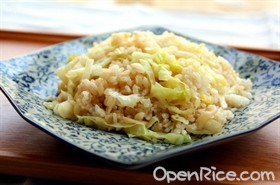 极简圆白菜炒饭