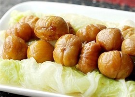 栗子扒白菜