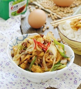 大酱炒鸡蛋