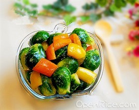 孢子甘蓝芦荟色拉