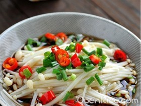 白灼金针菇