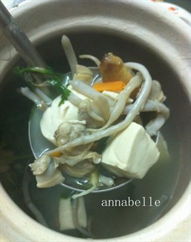 #母亲节#沙虫白贝豆腐汤