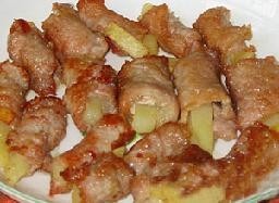 香煎土豆肉卷