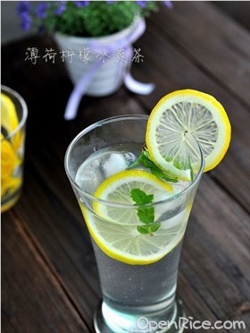 薄荷柠檬冰爽茶