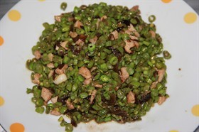#母亲节# 榄菜肉末豆角粒