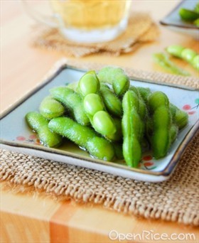 冰镇香糟毛豆