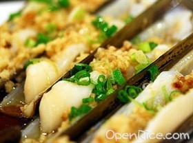 蒜蓉蒸竹蛏