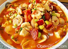 什锦豆腐煲