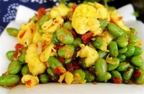 剁椒毛豆炒鸡蛋