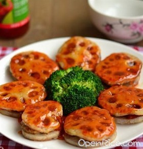香煎泰式甜辣藕饼
