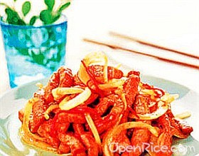 洋葱爆炒牛肉