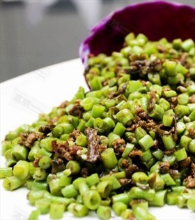 橄榄菜炒刀豆