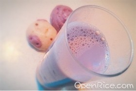 低卡紫薯豆浆/豆渣新吃法 