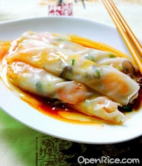 鲜虾香菇肠粉
