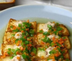 黄金酿豆腐