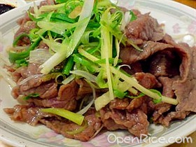 白灼牛肉
