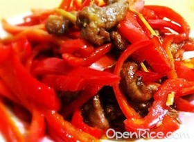 红椒肉丝