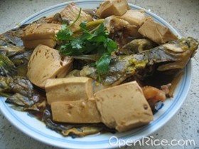 汪丫鱼烧豆腐 