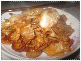 辣白菜炒五花肉
