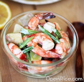 柠香鲜虾杂菜沙拉